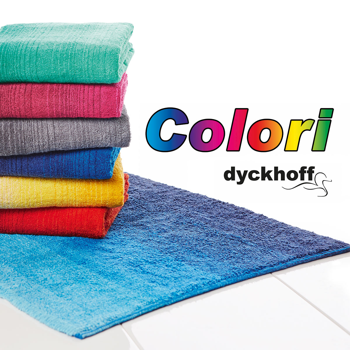 Colori, das hochwertige Biobaumwolle-Handtuch aus dem Hause Dyckhoff, mit  eleganten Farbmelangeeffekten, | Dyckhoff GmbH