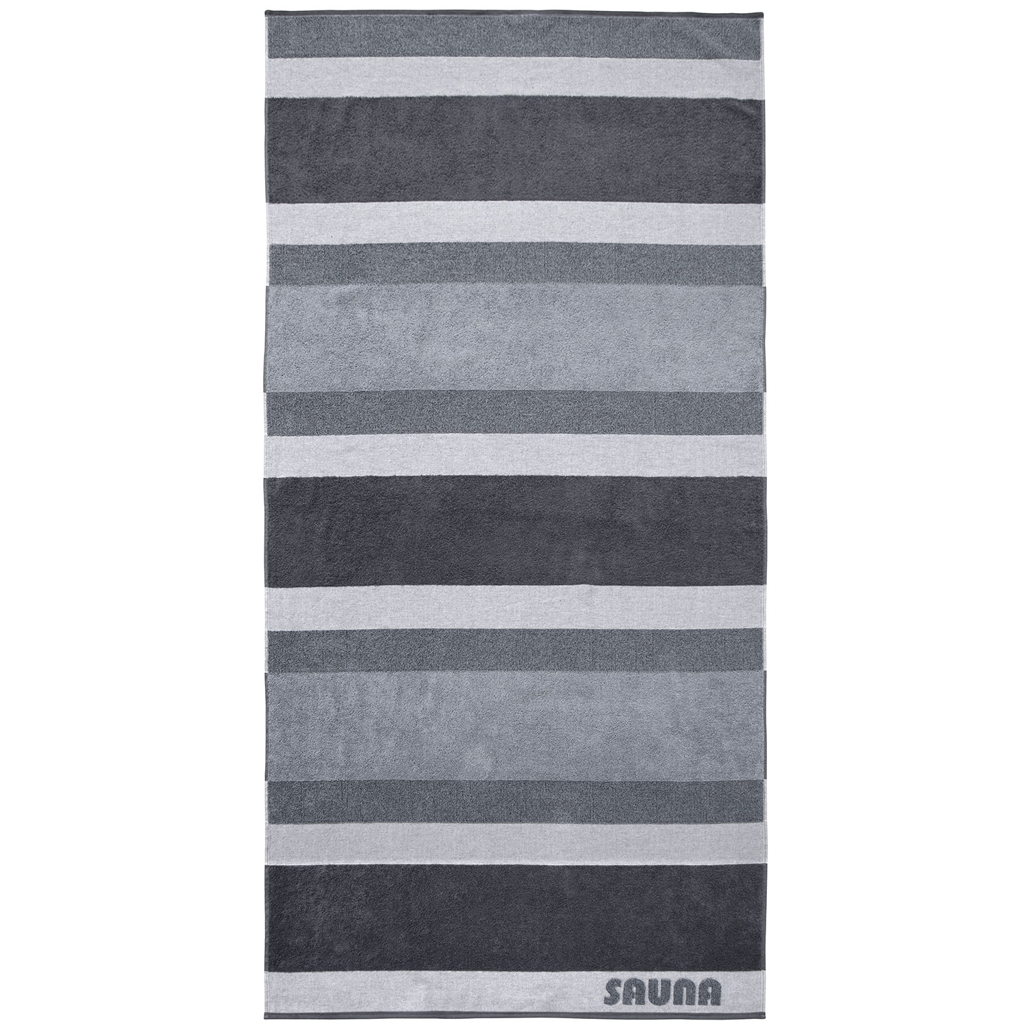 Baumwolle, Sauna, Stripe, Streifen, blau, silber, grau | Dyckhoff GmbH